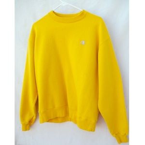 Yellow champion crew neck